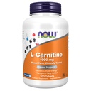 现在食品补充品,L-Carnitine 1 000毫克,纯净剂形式,氨基酸,适配支持*,100片