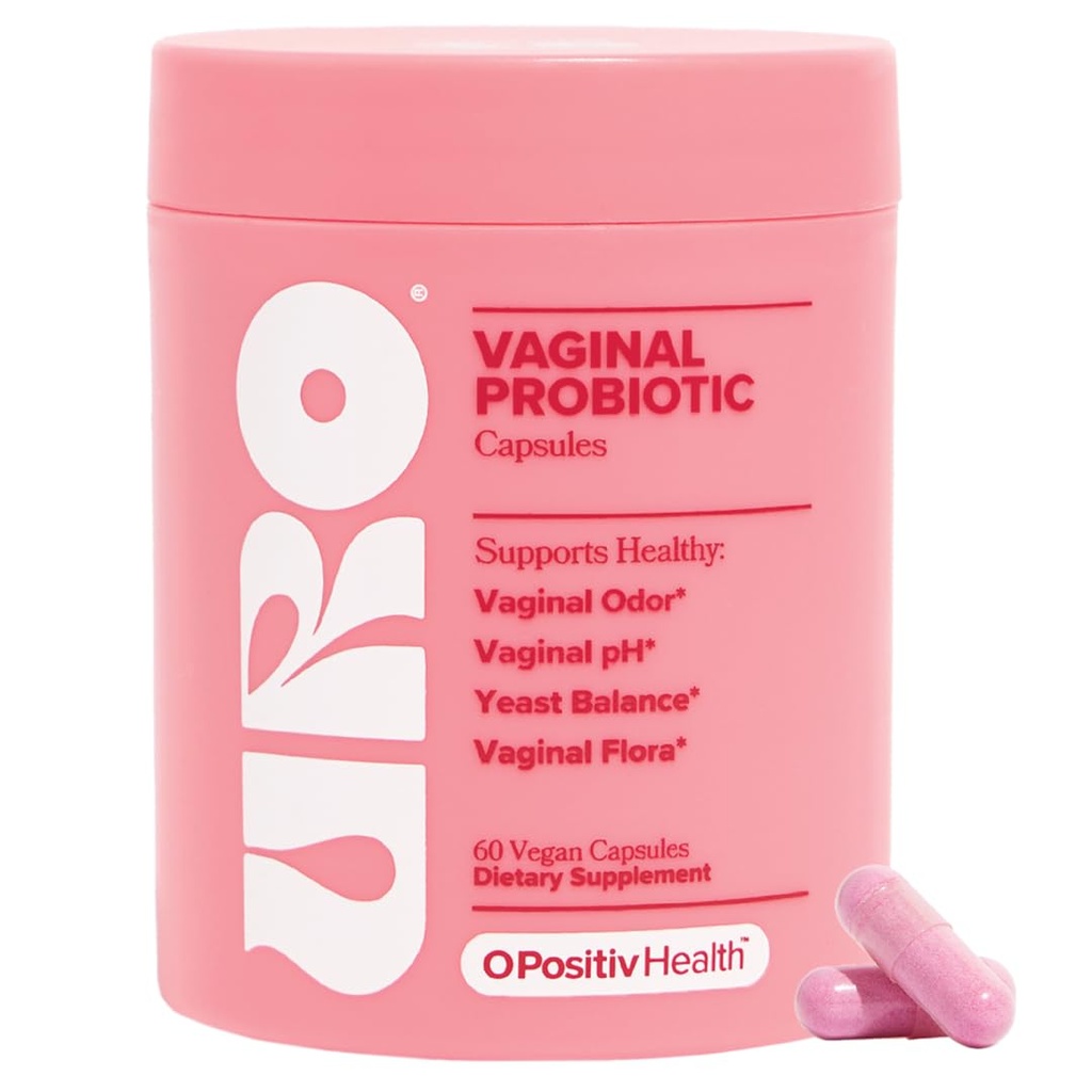 O Positiv URO 妇女阴道避孕药 PH 与先天性素和乳腺杆菌的平衡-阴道健康补充-促进健康阴道阴道和阴道花,60 Counters (Pack of 1)