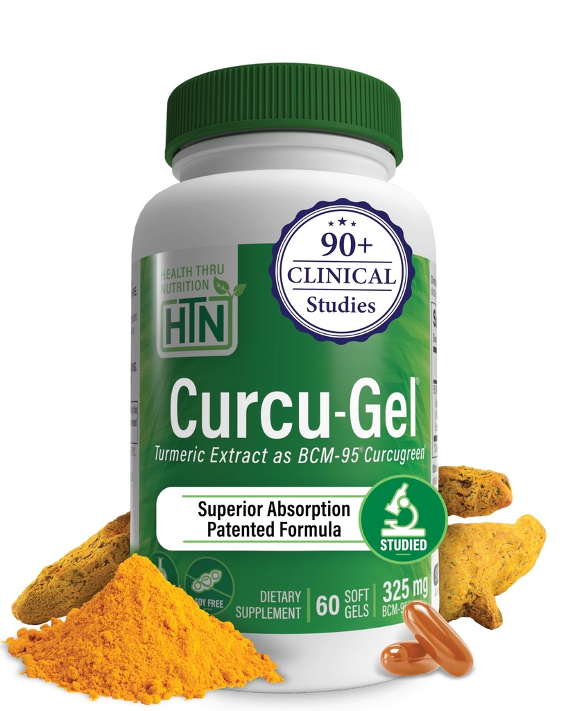 Curcu-Gel Turmeric Curcumin Complex BCM-95 软胶,325毫克(60袋)