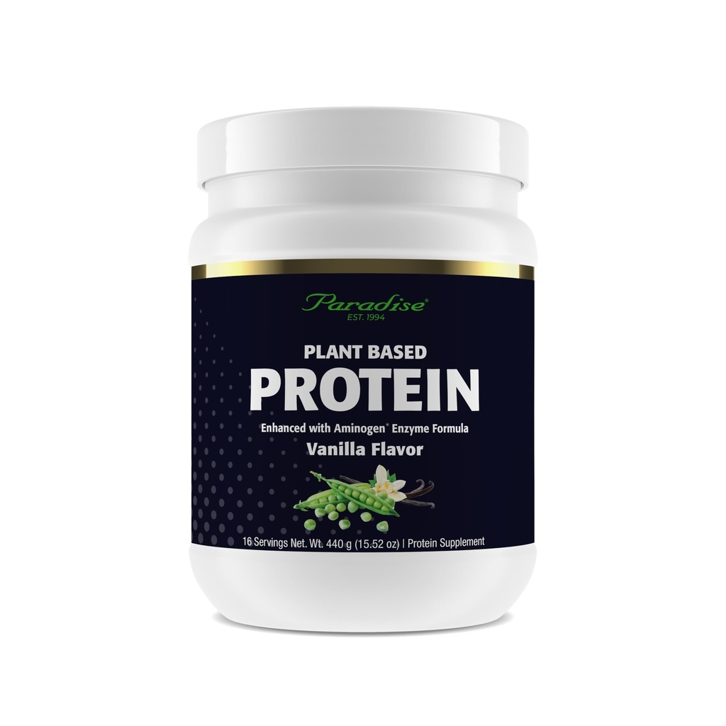 天堂草药认证 有机豆蛋白粉 香草Flavor, Vegan, Gluten Free, Non-GMO, Keto, Paleo, 15 services, 15.87 oz