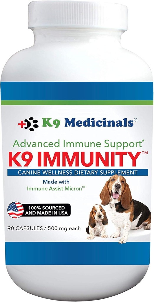 K9 Medicinals K9 豁免盖-90 Capsules, White (IMS-CAP-90)