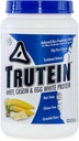 体营养 特鲁特因高蛋白粉:45% Whey,45% Casein,10% Egg White,无葡萄糖,低钠,草药Whey蛋白粉,Gym补充剂和早餐摇摆,香蕉奶油,2lb