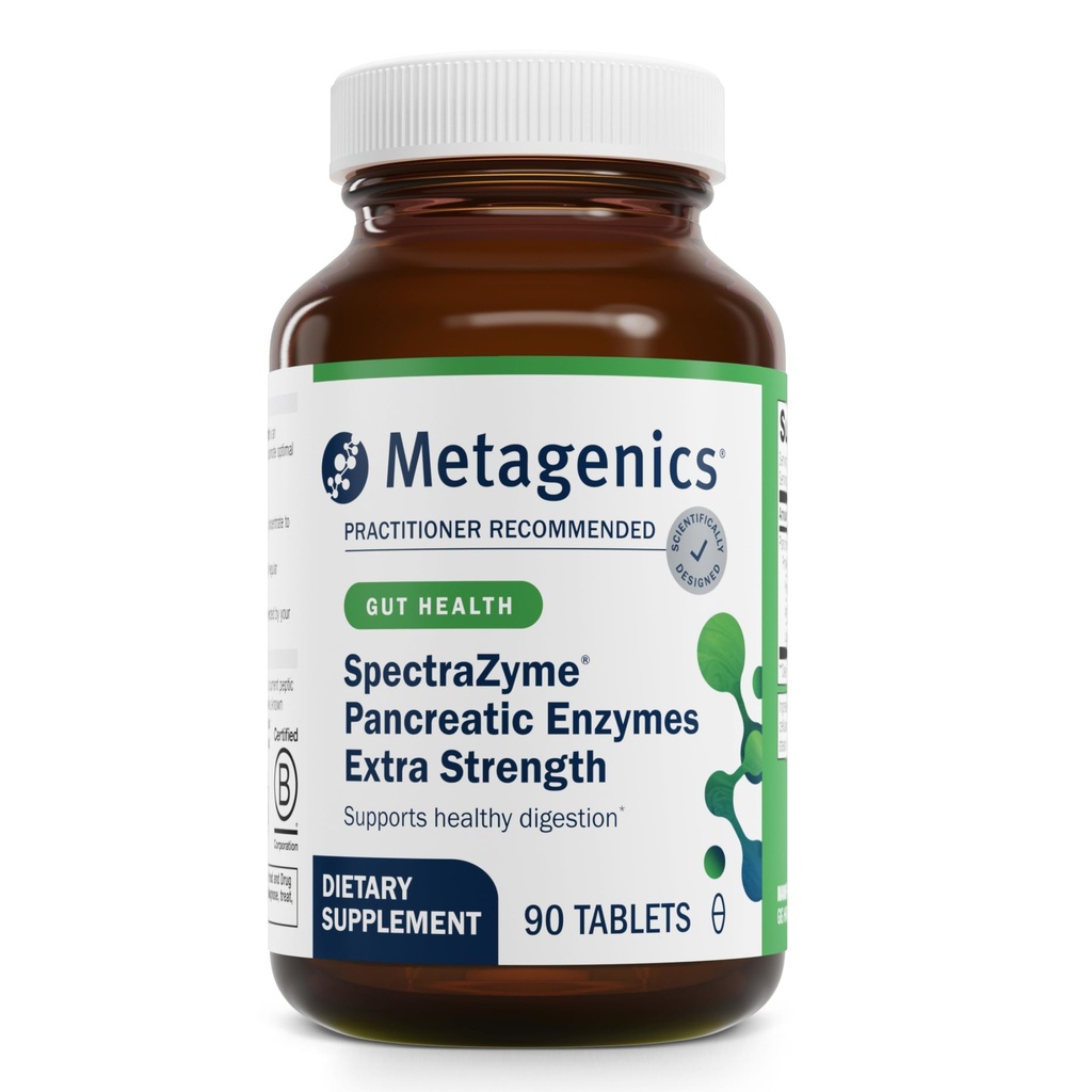 增生酶(SpectraZyme Pancreatic Enzymes Extra powerful) - 用于消化支持的生物活性泛化酶* - 90 服务