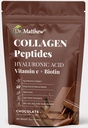 巧克力凝胶粉 具有Hyaluronic酸和维生素C的Collagen 巧克力Collagen Peptides 粉状巧克力. 柯拉根与维生素C & Biotin用于毛发,皮肤,钉子,联合. Keto,第1和第3类。