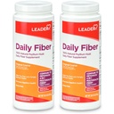 LEADER Psyllium Husk粉末 消化卫生4-in-1纤维补充剂 植物基 天然Psyllium Husk Daily Fiber, Gluten Free, Non-GMO, 与Metamucil 20.3 OZ(包2)相比