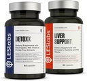 LES Labs Detoxx和Liver支持Duo-Bundle支持健康的Liver功能,过量生产以及解毒