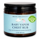 Irene 有机婴儿蒸发胸 清洁 Vapo Rub 以非有毒成份制造,如 Eucalyptus 基本油类、所有年龄的安全性、新生儿和婴儿、病童基本用品