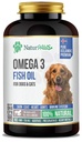 Omega 3 狗和猫的鱼油补充剂 -- -- 1000毫克纯DHA和EPA Omegas -- -- 支持健康大衣和皮肤、心脏、免疫系统、关节和Hip -- -- 180软胶