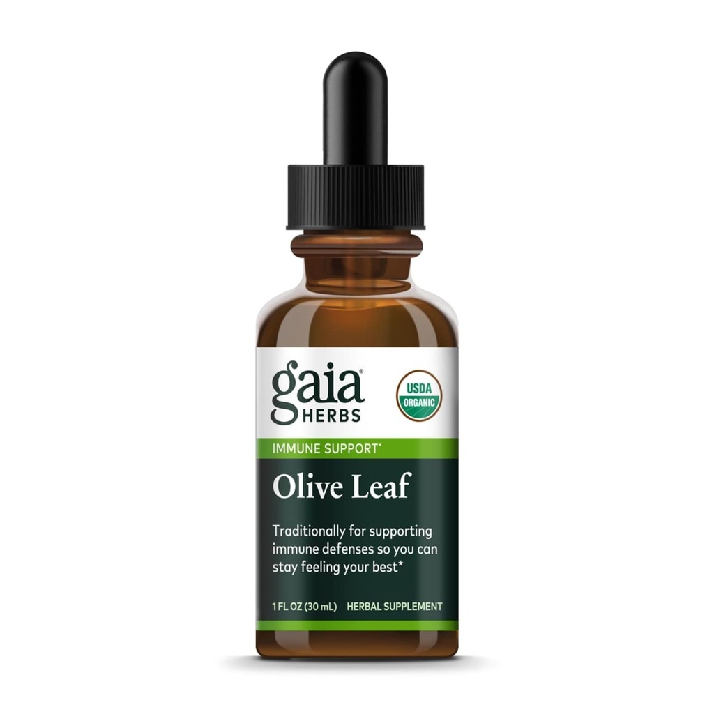 Gaia Herbs 橄榄叶 1 Fl Oz, 液体提取器