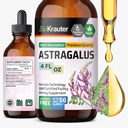 BIO KRAUTER Astragalus Tincture - Astragalus 根提取用于免疫支持 - 无酒精和糖 - 高吸收 - Vegan Drops 4 Fl.Oz.