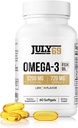 Omega 3 鱼油 - 1200 MG 鱼油 720 MG Omega 3 柠檬火焰 60 软胶 天然环保局-DHA 软胶促进力量与健康 高概率 支持女性和男性
