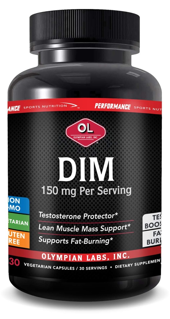 奥林匹亚实验室 DIM 150mg - DIM Diindolylmethane 补充卡普尔支持荷尔蒙平衡,清皮肤,PCOS,以及适应性援助制度 - 30卡普尔(30天供应)