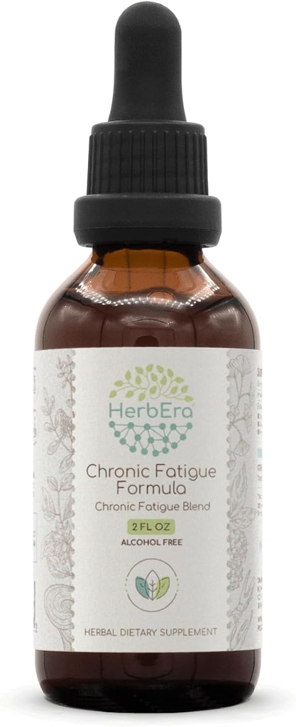 HerbEra Longential Fatigue Formula B60 无酒精抽取丁香:西伯利亚金森根,阿斯瓦甘达根,利科瑞斯根,金戈比洛巴叶,雷希蘑菇. 慢性脂肪混合剂 2 Fl Oz