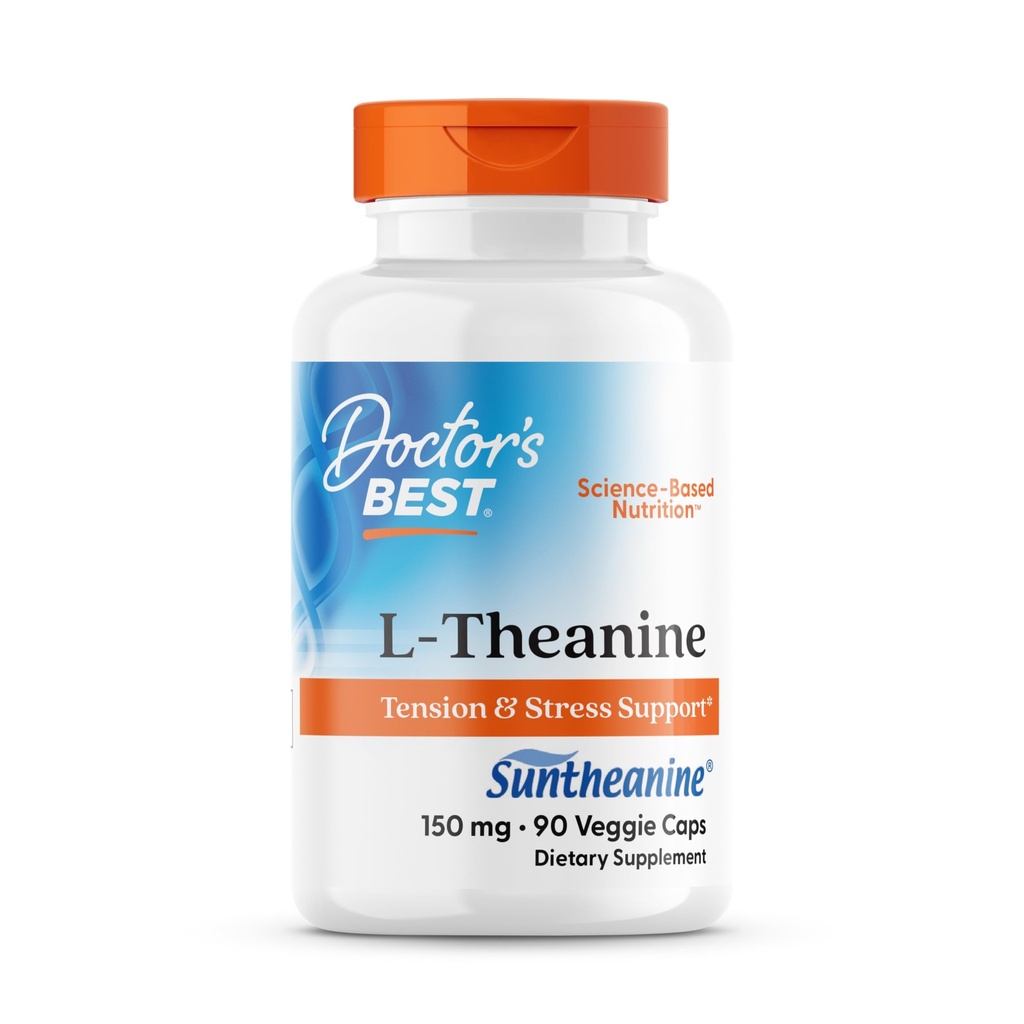 医生最佳L-Thenine 包含Suntheanine, 帮助减轻压力和睡眠, Non-GMO, Gluten Free, Vegan, 150 mg(DRB-00197), 90 counter