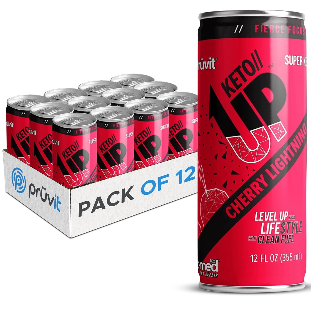 樱桃闪电 Keto/Up® 饮料 — 准备饮用 Ketones for Focus for Men and Women — 12 Pack
