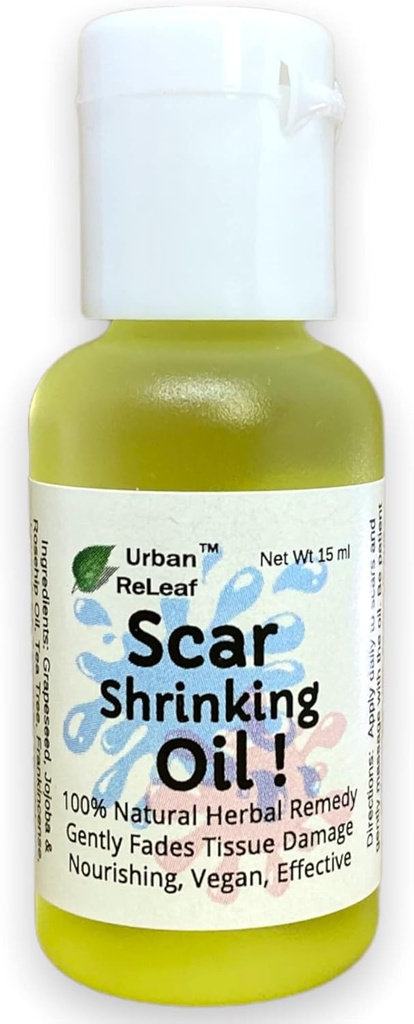 (原始内容存档于2019-03-26). Urban ReLeaf Scar Shrinking Oil. Gently Fades Tissual Dism, Nourishing Vegan Official. 帮助Keloids, Bumps, 升起的疤痕。 100%的自然补救.