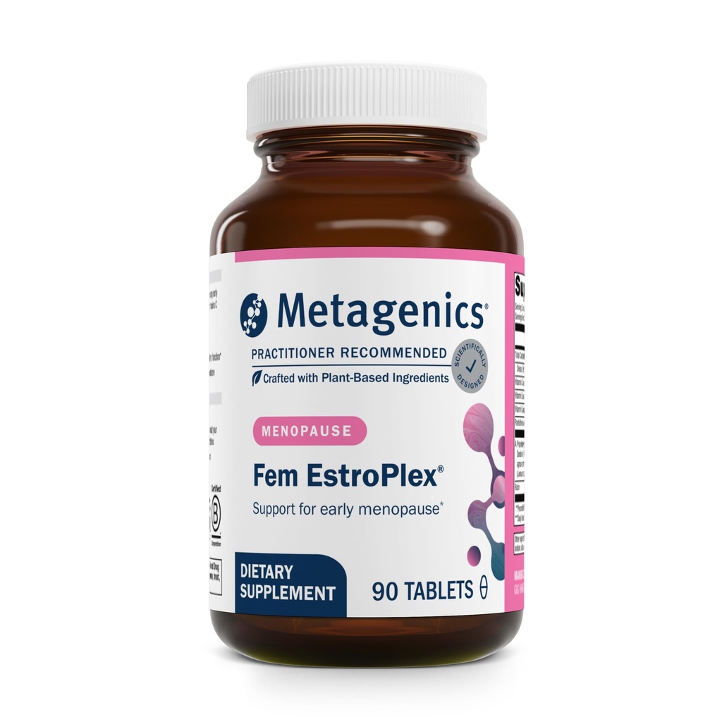 变种素 Fem Estropplex - 早期更年期支持公式 - 配有 Dandelion Root, Valerian Root, Stinging Nettle, Chasteberry, Motherwort & More - 非 GMO, Gluten Free & Vegetarian - 90 片