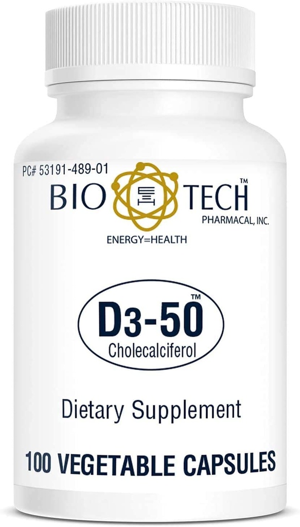 生物科技药用维生素D3(D3-50 50k IU,100 Veg Count)