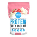 门牌大师 CFM Whey Isolate蛋白粉, 2 LB, 23g 低碳, 低脂肪, 冷处理, 快速吸附, 肌肉生长和复苏支持( Strawberry & Cream)