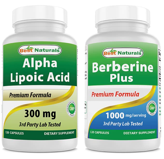 最佳自然剂 α Lipoic Acid 300 mg & Berberine + 1000 mg