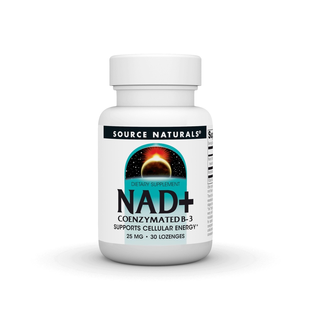 资料来源:Naturals NAD+,复合B-3,支持细胞能量*,25 mg - 30 Lozenges