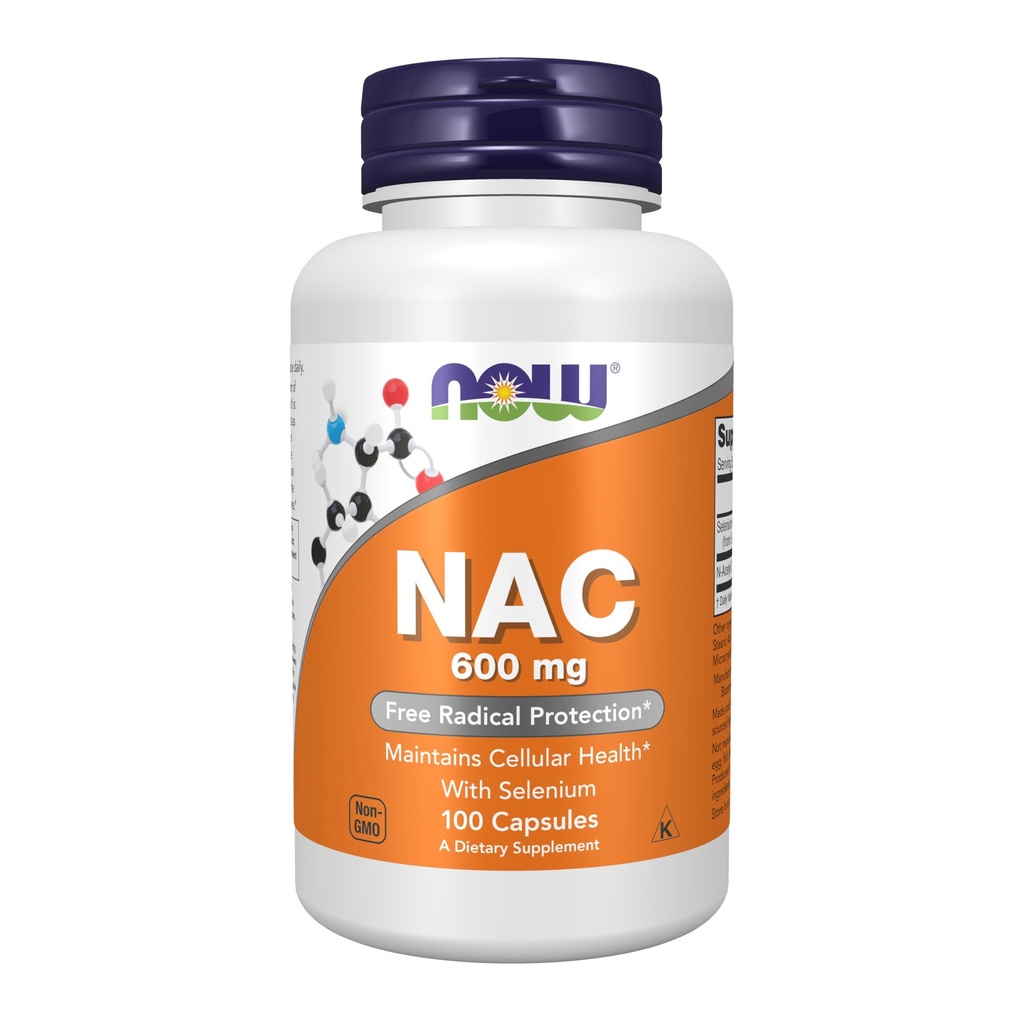 现在食品 NAC 600 mg - 100 Vcaps 2 包装