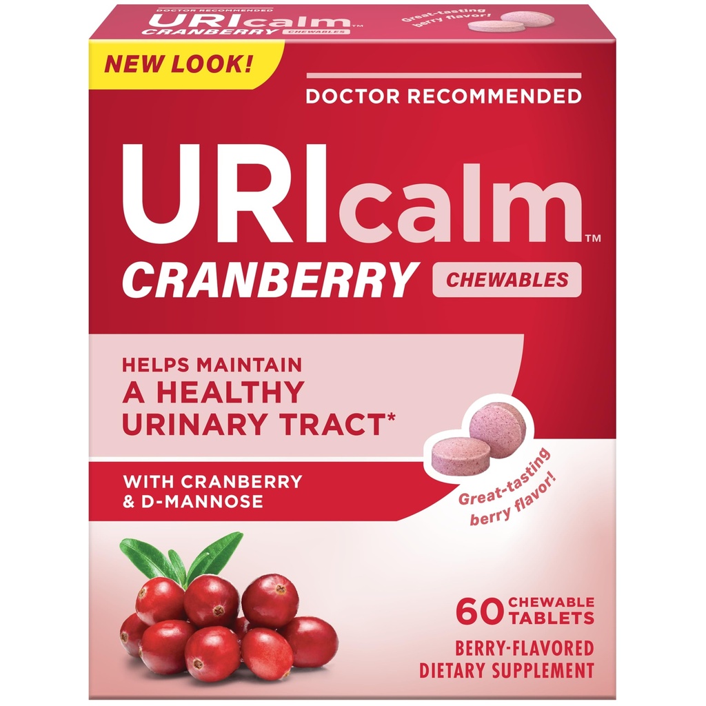乌里卡姆 Cranberry,每日饮食补充 与D-Mannose,Berry,60 Counter