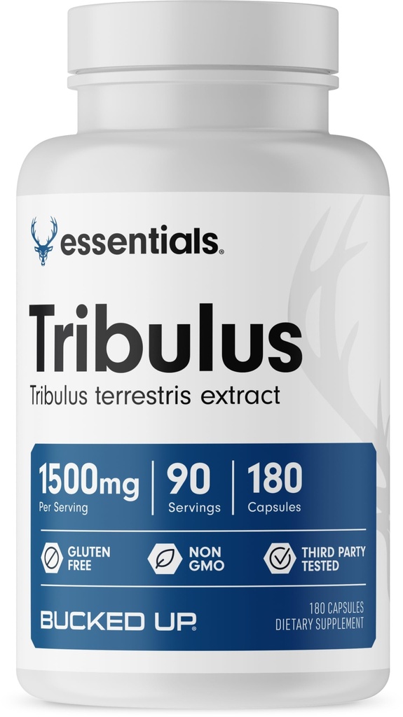 Bucked Up Tribulus 1500mg Per Service, Basics (90 Services, 180 Capsules) (英语).
