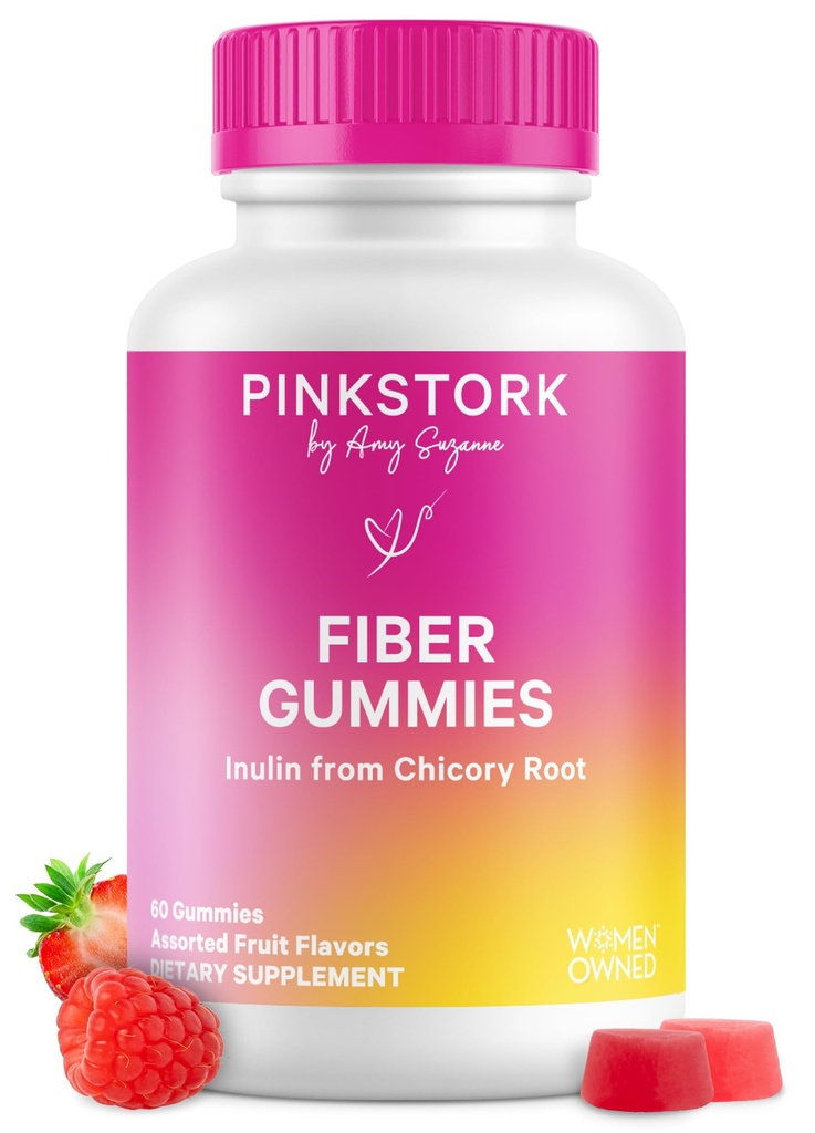 平克·斯托克(Pink Stork) 妇女产前纤维 -- -- 3g 来自奇科里根的预生胰岛素 -- -- 天然怀孕和产后工具,用于便秘和消化健康 -- -- 60名维根纤维
