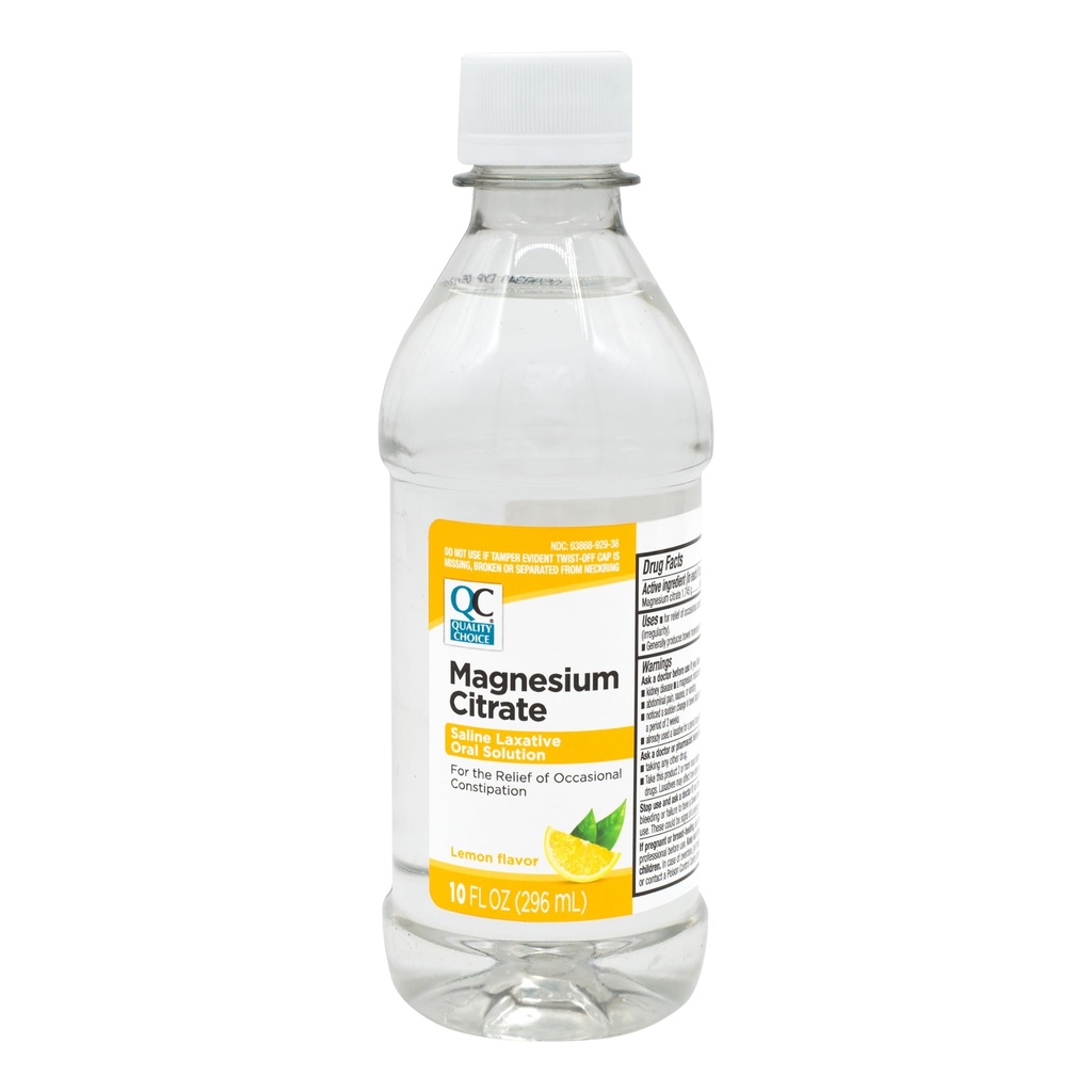 质量选择 磁铁 口服溶液 10oz - Lemon Flawared Saline Laxative, 偶尔便秘救济的补编, Mag Citrate 是常规性的温和和有效 Laxative