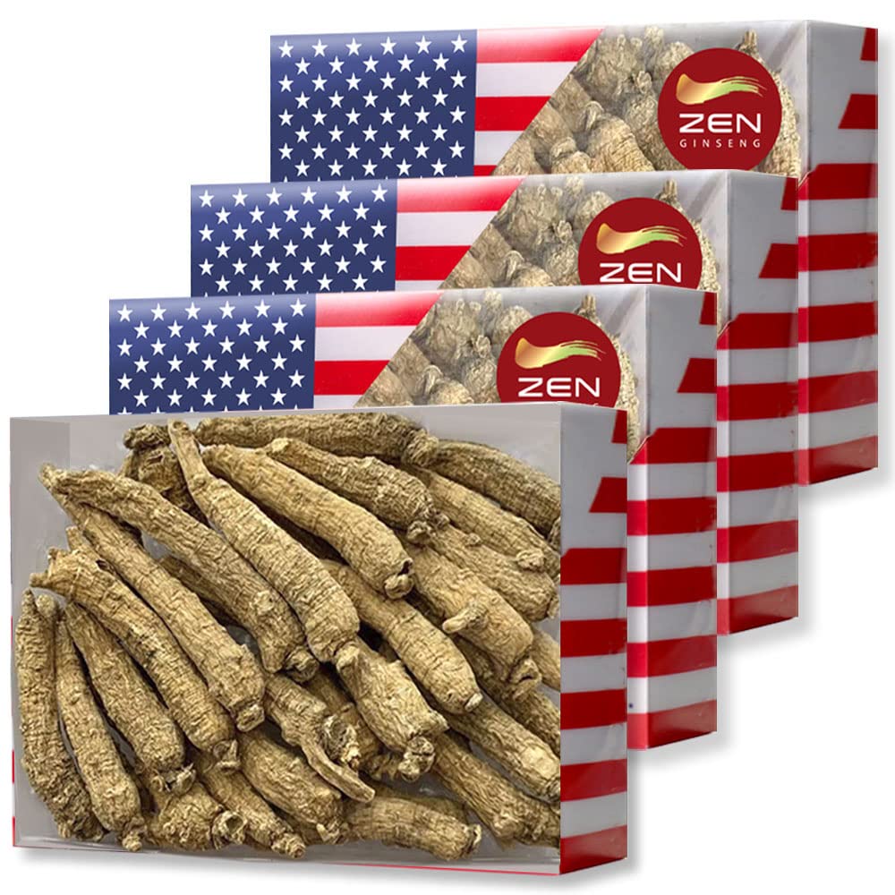4 选手盒 美国金森根小尾(4oz/Box) QQ/QX Panax Ginseng. 《促进身体豁免、人与妇女能源与 stamina》(16 Oz.(第4包))
