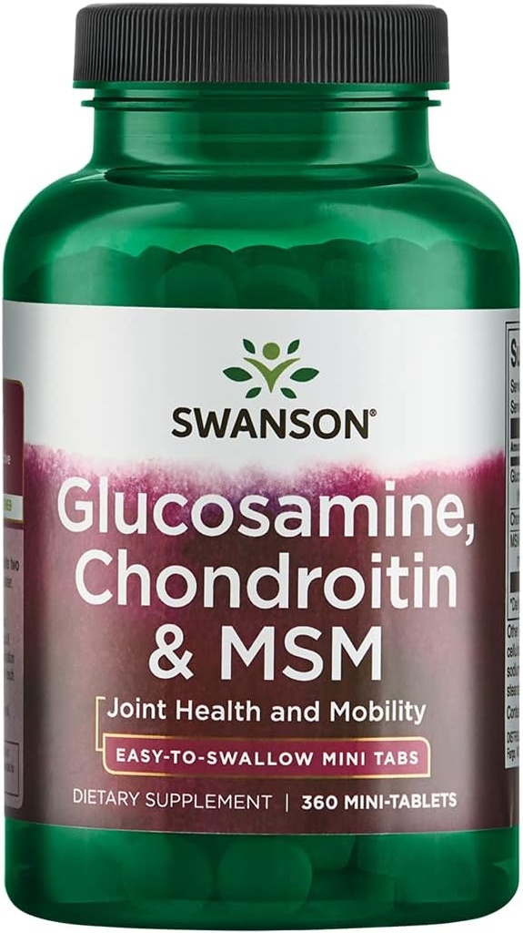 迷你塔布斯 Glucosamine、Chondroitin和Msm 750/600/300毫克 360 迷你塔布斯