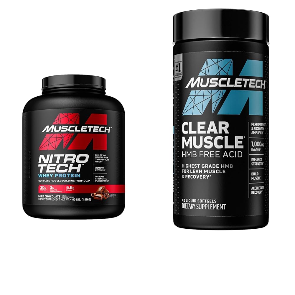Muscletech Whei蛋白蛋白Nitro-Tech Whey蛋白蛋白Isolate & Peptides & Clear Muscle Workout recover QQ 男子和女子肌肉构建器