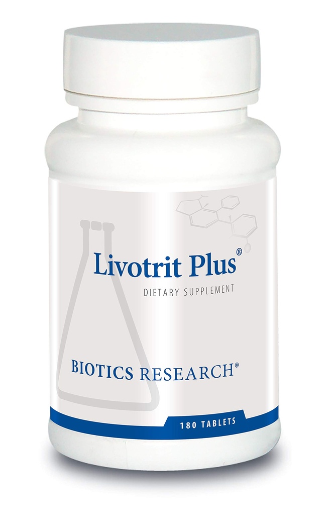 生物学研究 Livotrit Plus Liver Cleanse and Detox Support 天然非转基因生物草药与牛奶硝酸盐180片
