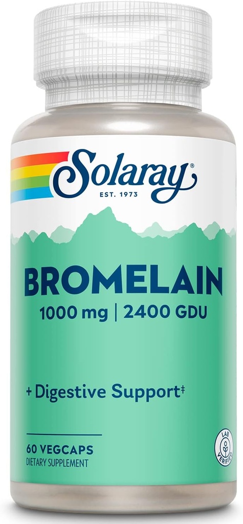 SOLARAY Bromelain 补编, 1 000 mg                     