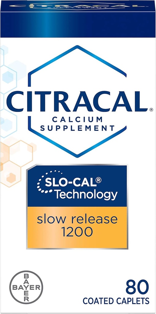 Citracal Calcium + D Slw 尺寸 80cmt Citrical Calcium + D 80 计数 (Pack of 4)