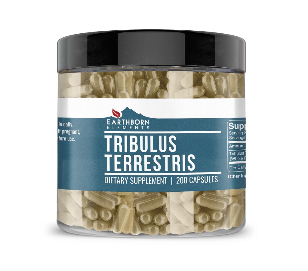 土生土长元素 Tribulus Terrestris 200 Capsules, 纯和未稀释, 无添加剂