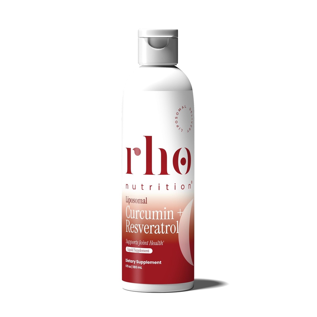 Rho营养素 Liposomal Curcumin + resveratrol (1 Pack) – 超高吸附液 Curcumin 补充剂 – 促进联合舒适,流动,细胞健康和整体健康