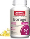 Jarrow Formules Borage 1200 mg - 120 Softgels - GLA的来源 - Borage Oil Supplies - 皮肤健康和免疫系统支持,Mild PMS不适支持 - 最多120种服务