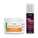 Jigsaw Health Bundle – 肾上腺鸡尾酒,60名服务员(Jar)和MagRelief,5名Ouences (Lotion)