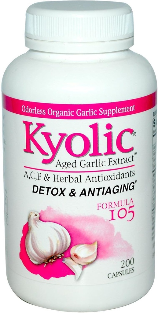Kyolic Agd Garlic 提取器解毒和抗衰老公式 105 - 200