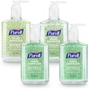 PURELL 带有植物酒精的高级手提卫生剂, Citrus Scent, 8 f oz 泵瓶(包4) - 9626-06-ECDECO