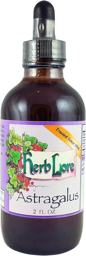 Herb Lore Astragalus Tincture – Liquid Astragalus 根提取滴 - Immune系统支持 - 4 Fl Oz