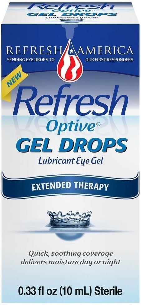 刷新 Optive Gel Drops 0.33 Fl Oz(10毫升) 每瓶 - 2瓶
