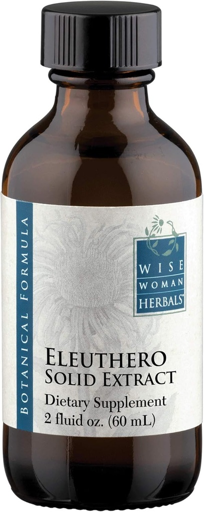 明智的女性草药 Eleutthero Root Solid 摘录 4:1,无酒精,肾上腺和压力支持,能量,Stamina,精神耐力,支持平衡的混合和豁免,2 Fl Oz