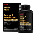 GNC Mega Men Energy & Metrobolism 多维塔明卡普列斯,临床证明能感觉更好,卡罗里烧,聚焦,100mg咖啡因,热致生,Imune,B维生素,定时释放,180计,90天供应