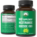 尼科蒂纳米德·里博赛德NR补编. NMN 替代NAD + Niacinamide + NAD+ 等级,如我们这个年龄,第三方测试,非GMO,Gluten Free,Vegan NR 男女维生素补充剂