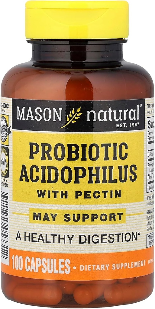 MASON NATURAL 配有Pectin的亲生酸op,100帽