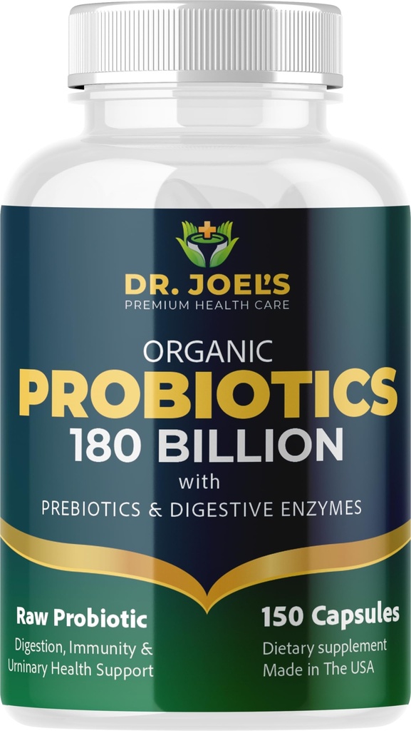 有机增生剂 180亿 CPU - 40 Strans Vegan Probiotics + Prebiotics + 消化酶 - Gut & Immune 健康 - 100% 纯度,最大概率和大陆架稳定 - 在美国制造
