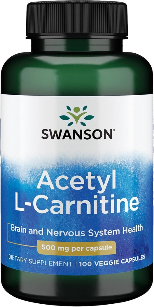Swanson Premium的乙酰L-Carnitine 500毫克100盖
